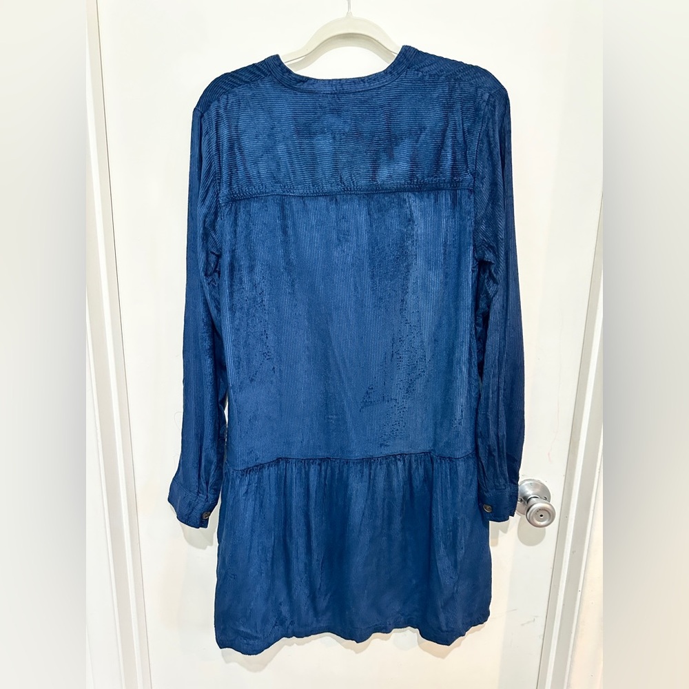 GAP Navy Blue Long Sleeve Corduroy Dress - Picture 2 of 6